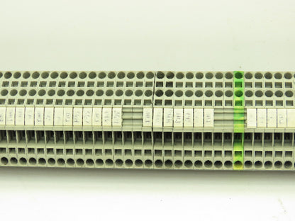 Wago 280-901 Terminal Block 150pcs 31" DIN Rail Strip 28-12AWG 2.5mm 24A 800V
