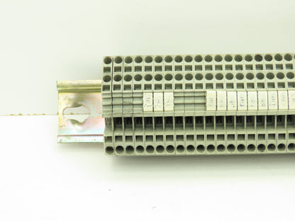 Wago 280-901 Terminal Block 150pcs 31" DIN Rail Strip 28-12AWG 2.5mm 24A 800V