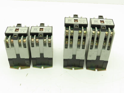 Square D Control Relay Eight/Four Pole Series A 600V 20A 240V Coil Lot of 4