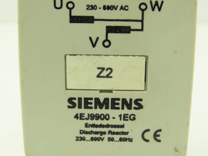 Siemens 4EJ9900-1EG Discharge Reactor 230-600V Din Mount