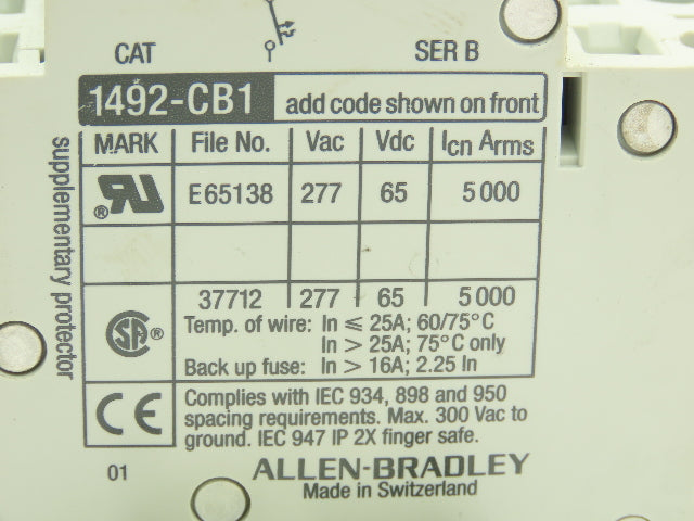 Moeller AB Eaton Circuit Breaker Single 3 Phase 1-50A 415V Din Rail Mixed Lot