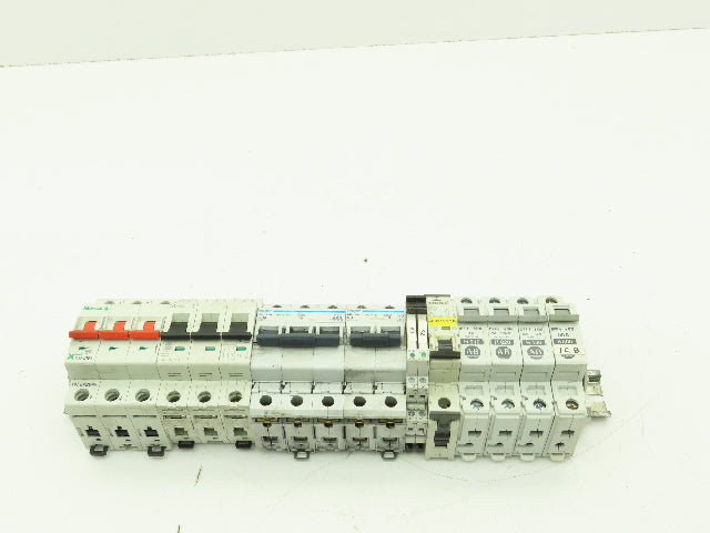Moeller AB Eaton Circuit Breaker Single 3 Phase 1-50A 415V Din Rail Mixed Lot