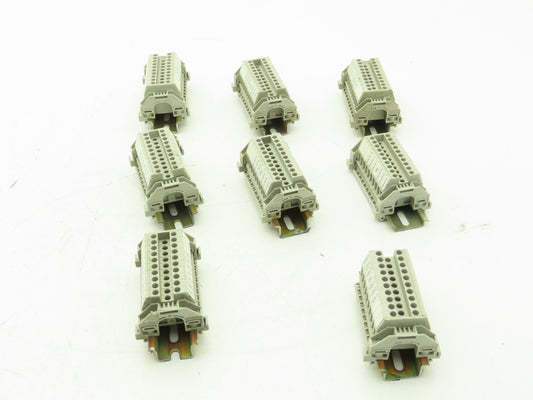 Allen Bradley 1492-HM1 (150pcs) Blue Terminal Blocks x (6) DIN Rails 30A 600V