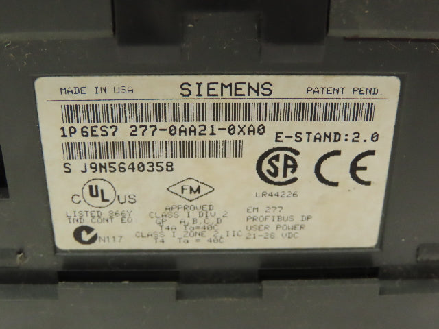 Siemens Simatic 277-0AA21-0XA0 EM 277 Profibus-DP Communication Module