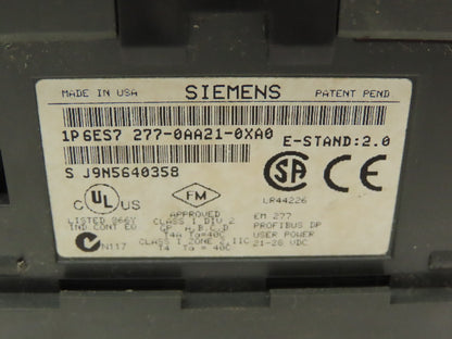 Siemens Simatic 277-0AA21-0XA0 EM 277 Profibus-DP Communication Module