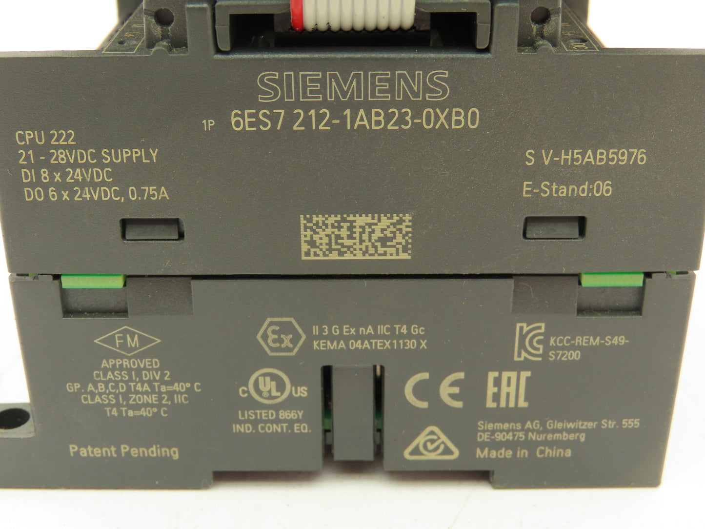 Siemens Simatic 212-1AB23-0XB0 S7-200 CPU 222 PLC Input Output Module Slave