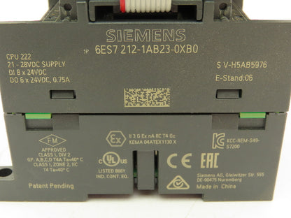 Siemens Simatic 212-1AB23-0XB0 S7-200 CPU 222 PLC Input Output Module Slave