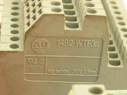 Allen Bradley 1492-HM1 Red Terminal Blocks (120pcs) 30A 600V 36" DIN Rail