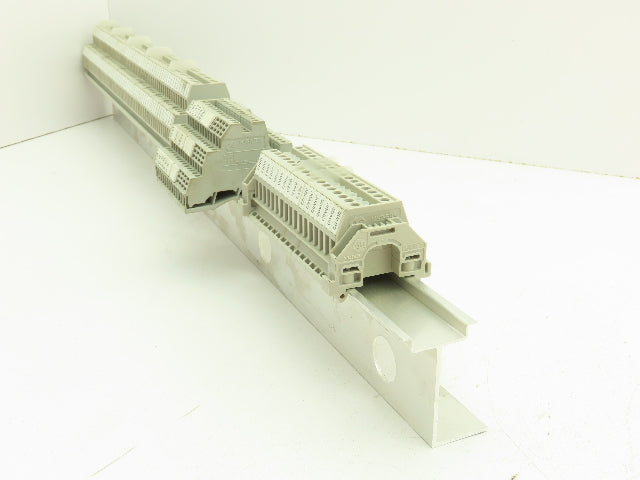 Allen Bradley 1492-HM1 Red Terminal Blocks (120pcs) 30A 600V 36" DIN Rail