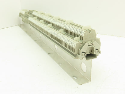 Allen Bradley 1492-HM1 Red Terminal Blocks (120pcs) 30A 600V 36" DIN Rail