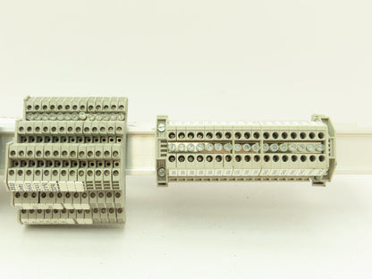 Allen Bradley 1492-HM1 Red Terminal Blocks (120pcs) 30A 600V 36" DIN Rail
