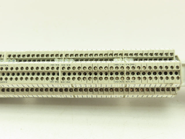 Allen Bradley 1492-HM1 Red Terminal Blocks (120pcs) 30A 600V 36" DIN Rail