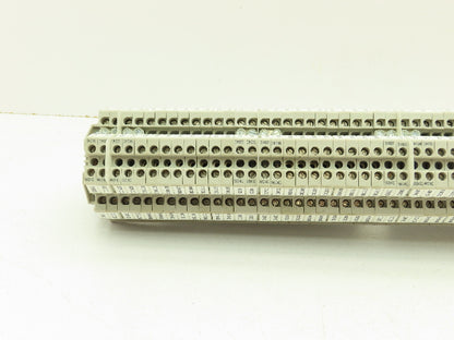 Allen Bradley 1492-HM1 Red Terminal Blocks (120pcs) 30A 600V 36" DIN Rail