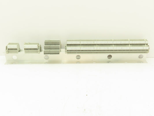Allen Bradley 1492-HM1 Red Terminal Blocks (120pcs) 30A 600V 36" DIN Rail