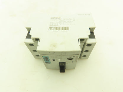 Siemens 3RV10111BA10 Manual Starter Auxiliary 3P 600V 1.4-2 Amp Lot of 7