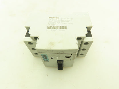 Siemens 3RV10111BA10 Manual Starter Auxiliary 3P 600V 1.4-2 Amp Lot of 7
