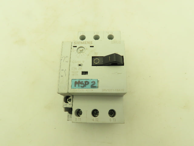 Siemens 3RV10111BA10 Manual Starter Auxiliary 3P 600V 1.4-2 Amp Lot of 7