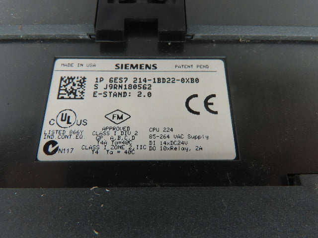 Siemens Simatic 214-1BD22-0XB0 S7-200 PLC Input Output CPU 224 EM 221 EM 222 Lot