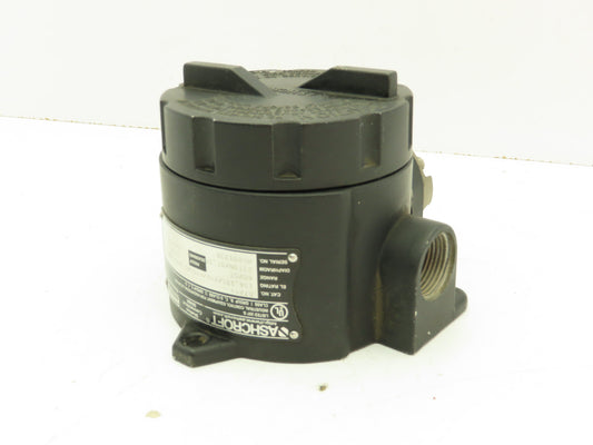 Ashcroft B724V Pressure Switch 15A 125/250/480VAC 60/500 PSI Hazardous Location