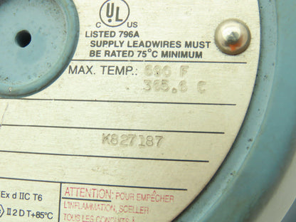 UE United Electric E122-8BS Temperature Switch 15A 480V 350-640° F