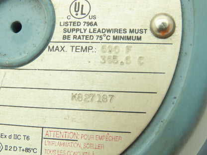 UE United Electric E122-8BS Temperature Switch 15A 480V 350-640° F