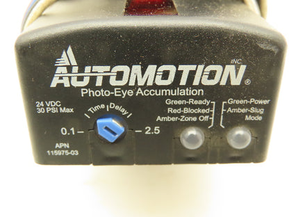 Automotion 115975-03 Accumulation Conveyor Photo-Eye Sensor Air Valve 24VDC