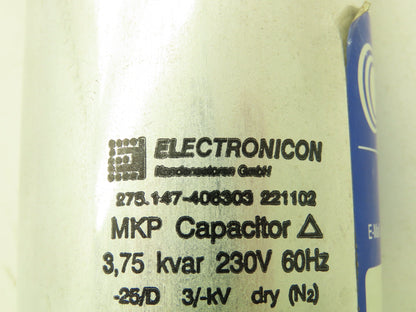 Electronicon EASI EasiLiner EL2080 MKP Capacitor Coupling Reactor 3.8 KVAR 230V