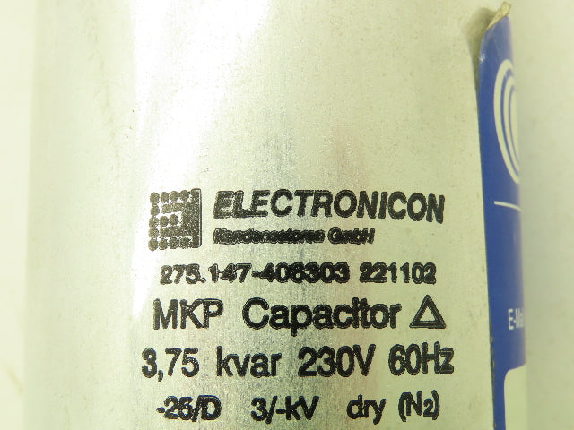 Electronicon EASI EasiLiner EL2080 MKP Capacitor Coupling Reactor 3.8 KVAR 230V