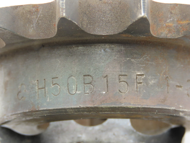 Tsubaki H50B15F #50 Roller Chain Sprocket 15T 5/8P 1-3/8" Bore  Lot Of 3