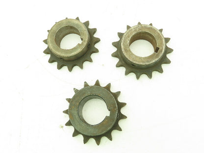 Tsubaki H50B15F #50 Roller Chain Sprocket 15T 5/8P 1-3/8" Bore  Lot Of 3