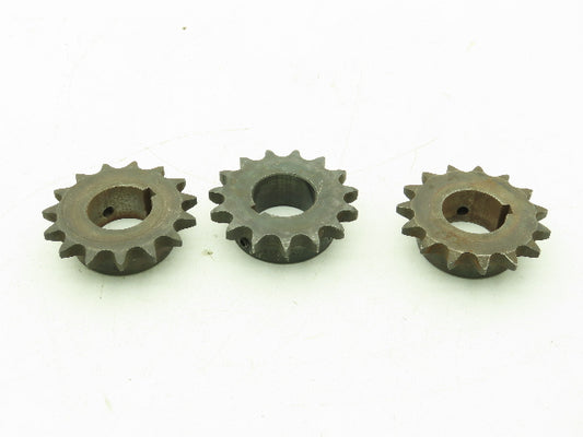 Tsubaki H50B15F #50 Roller Chain Sprocket 15T 5/8P 1-3/8" Bore  Lot Of 3