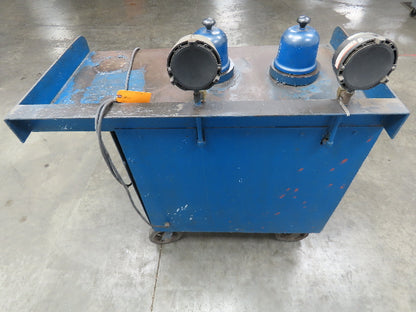 Double Gast Vacuum Pump Metal Sample Cart, Foundry Testing