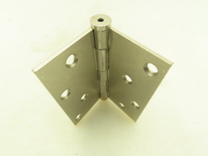 Butt Hinge 4.5X4.5" Satin Nickel Finish Mortise Mounting Square Corner Lot of 9