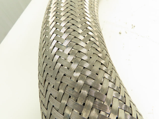 Weldbend 8' 8" x 3" Flanged Stainless Steel Braided Flex Hose  #300