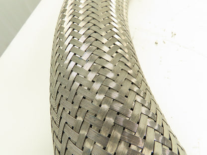 Weldbend 8' 8" x 3" Flanged Stainless Steel Braided Flex Hose  #300