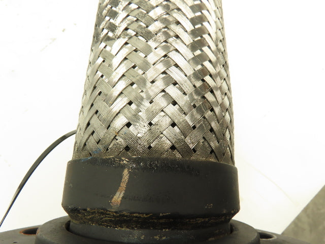 Weldbend 8' 8" x 3" Flanged Stainless Steel Braided Flex Hose  #300