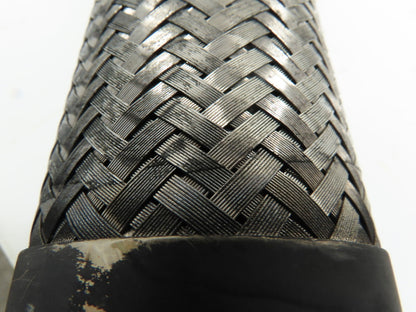 Weldbend 8' 8" x 3" Flanged Stainless Steel Braided Flex Hose  #300