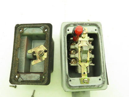 Square D 2510-KW2C Manual Motor Starter Switch Box 30A 3P 575V NEMA 4 Ser A