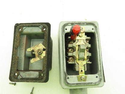 Square D 2510-KW2C Manual Motor Starter Switch Box 30A 3P 575V NEMA 4 Ser A