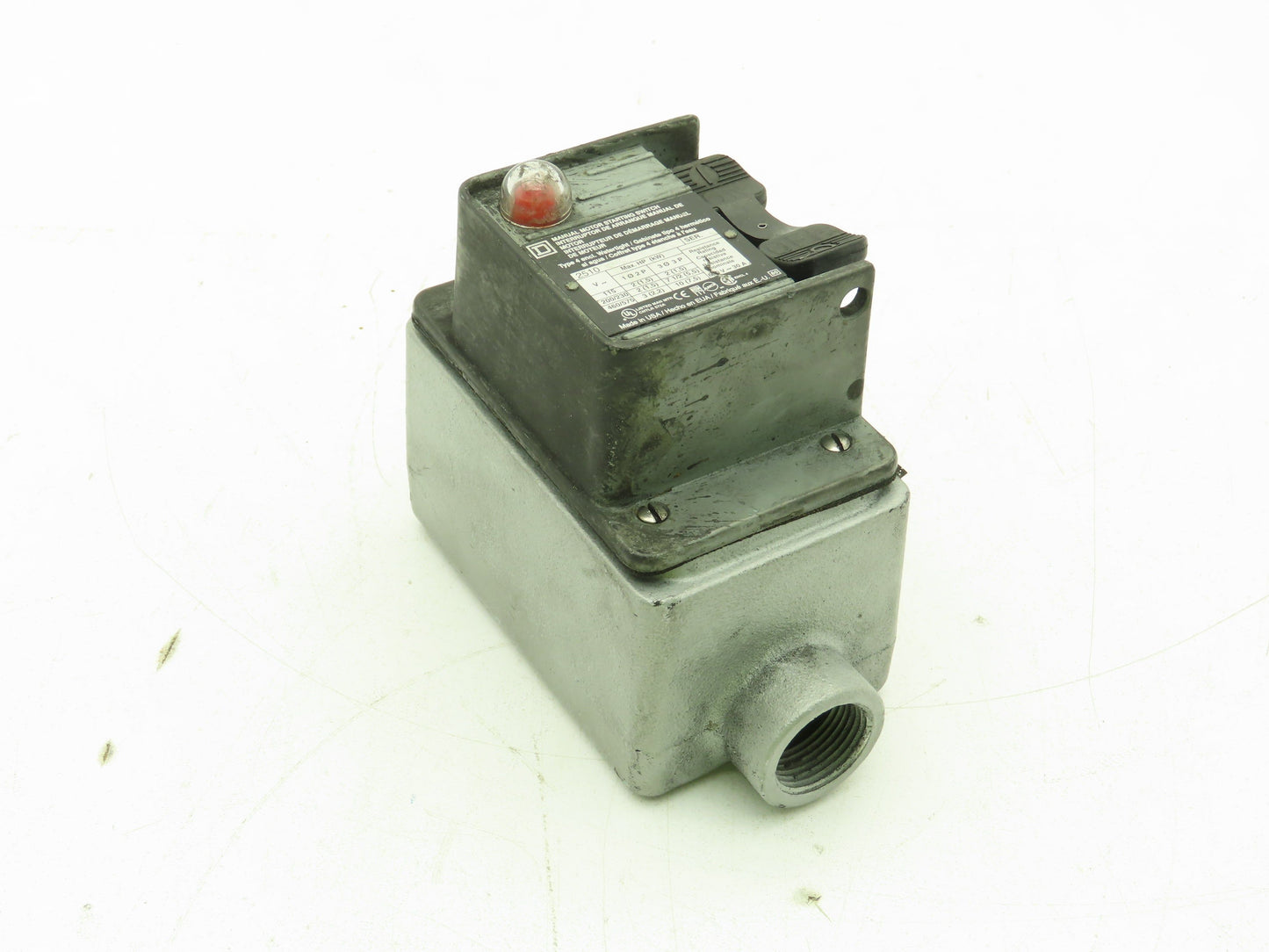 Square D 2510-KW2C Manual Motor Starter Switch Box 30A 3P 575V NEMA 4 Ser A