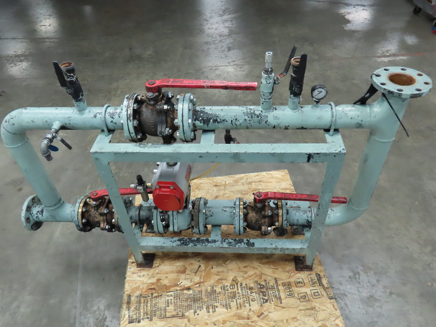 3" Flanged Pipe, Valve Control Station, Process Piping Bypass Valve