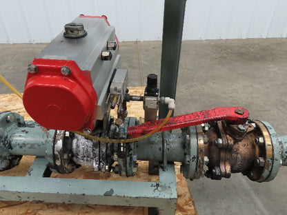 3" Flanged Pipe, Valve Control Station, Process Piping Bypass Valve