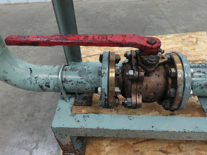 3" Flanged Pipe, Valve Control Station, Process Piping Bypass Valve