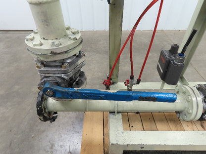 3" Flanged Pipe, Valve Control Station, Process Piping Bypass Valve