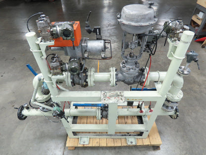 3" Flanged Pipe, Valve Control Station, Process Piping Bypass Valve