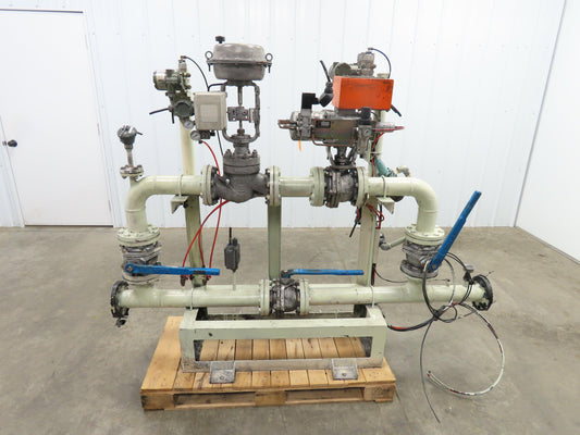 3" Flanged Pipe, Valve Control Station, Process Piping Bypass Valve
