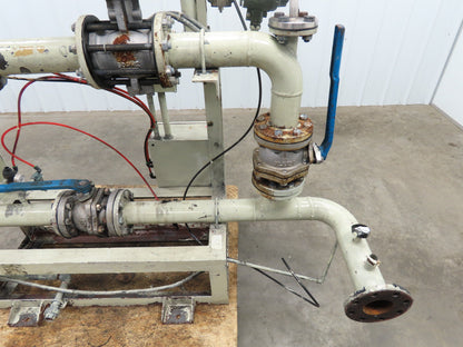 3" Flanged Pipe, Valve Control Station, Process Piping Bypass Valve