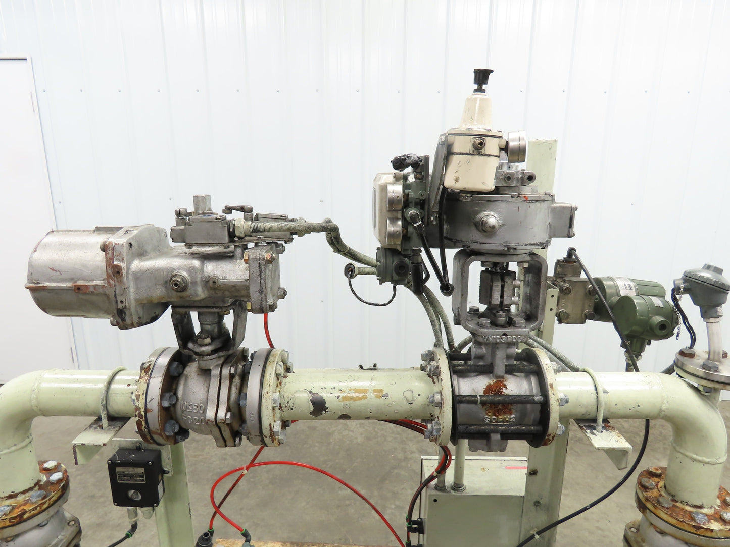 3" Flanged Pipe, Valve Control Station, Process Piping Bypass Valve