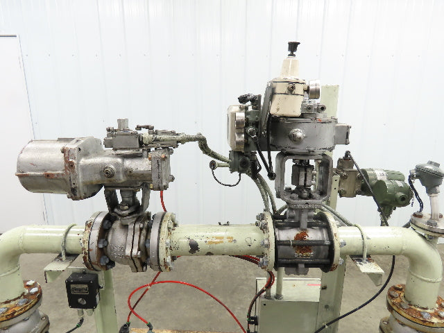 3" Flanged Pipe, Valve Control Station, Process Piping Bypass Valve