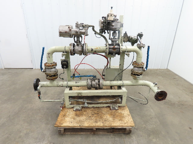 3" Flanged Pipe, Valve Control Station, Process Piping Bypass Valve
